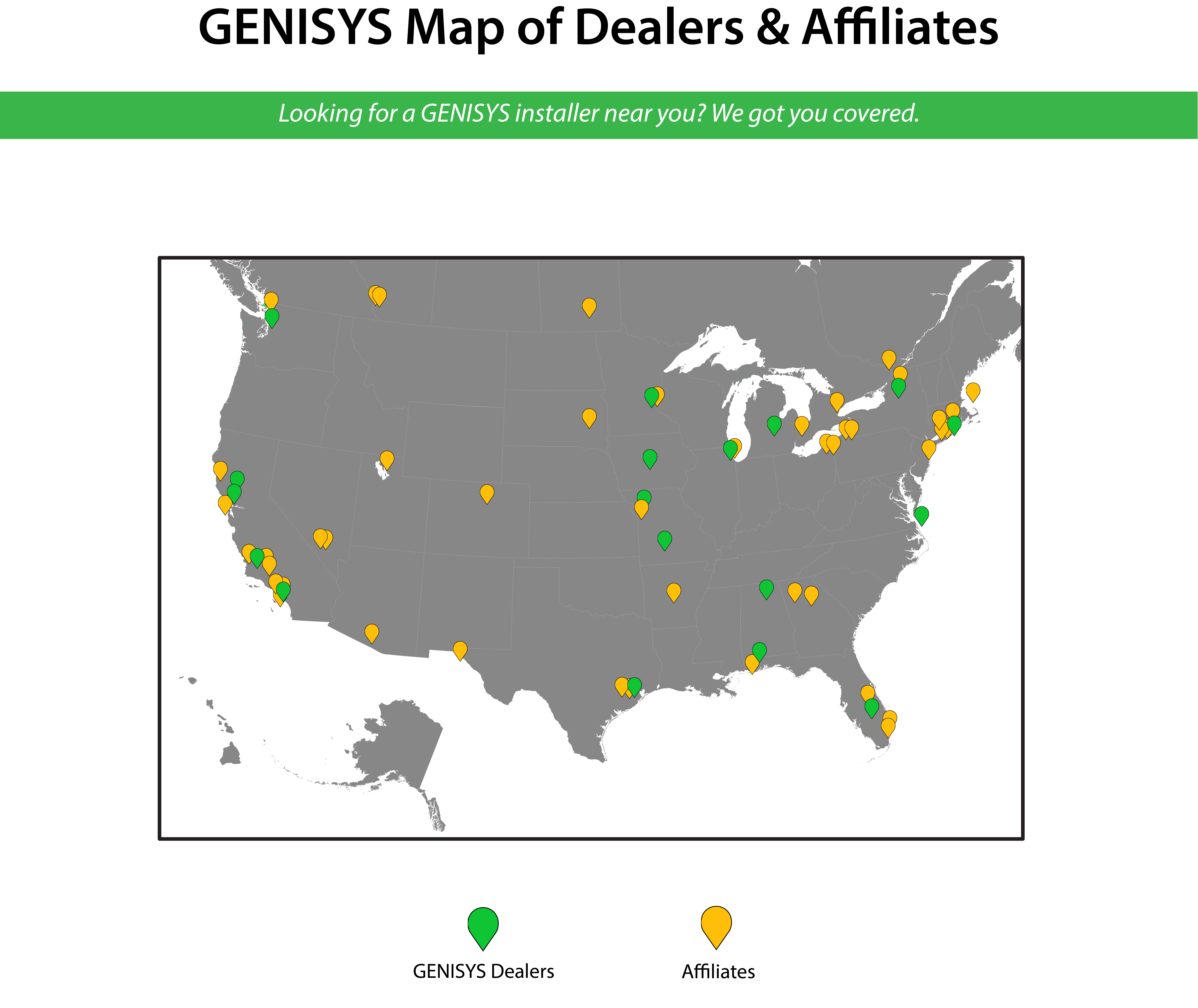 GENISYS Dealer Map