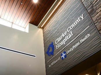 Clarke County Hospital GENISYS PoE lighting in patient and care spaces