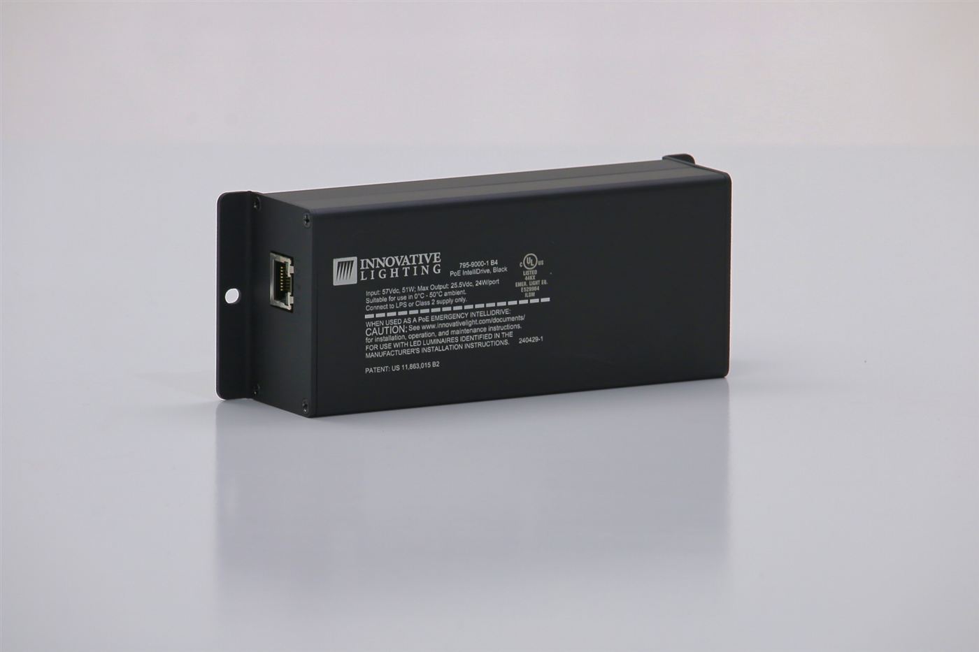 GENISYS PoE IntelliDrive LAN port angle view for Power over Ethernet connection