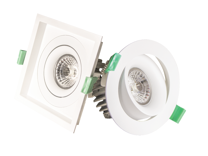 GENISYS Envision square and round directional downlights