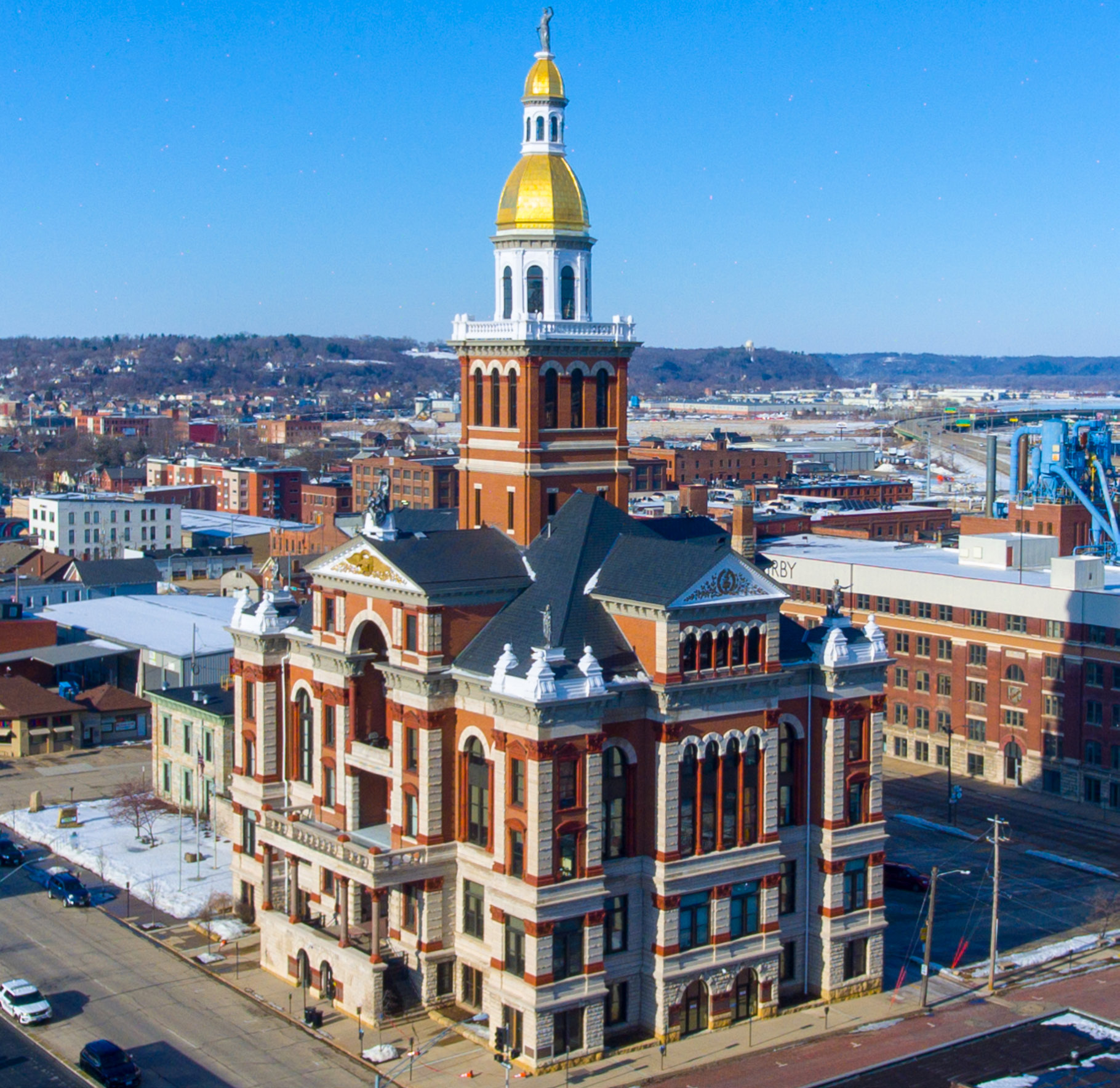 Dubuque County Courthouse with GENISYS PoE lighting retrofit