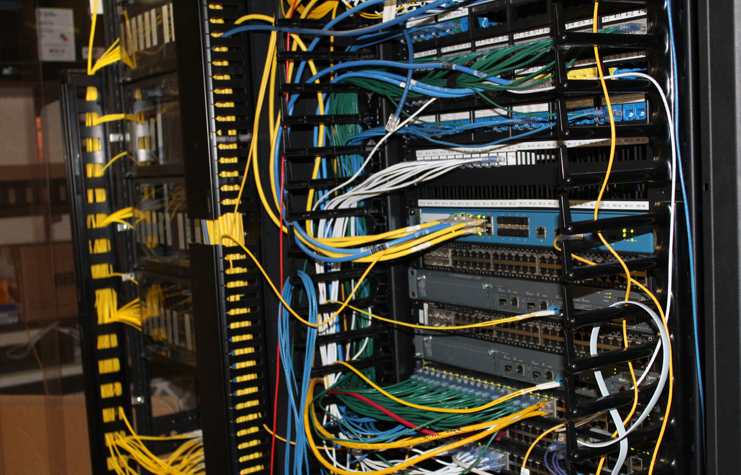GENISYS IntelliDrive and network rack at Dubuque County Courthouse