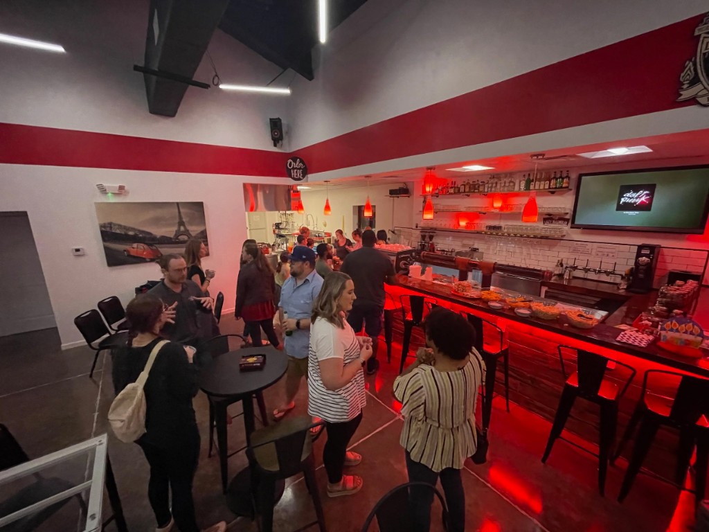 REDBAR Espresso & Market bar with GENISYS PoE accent lighting