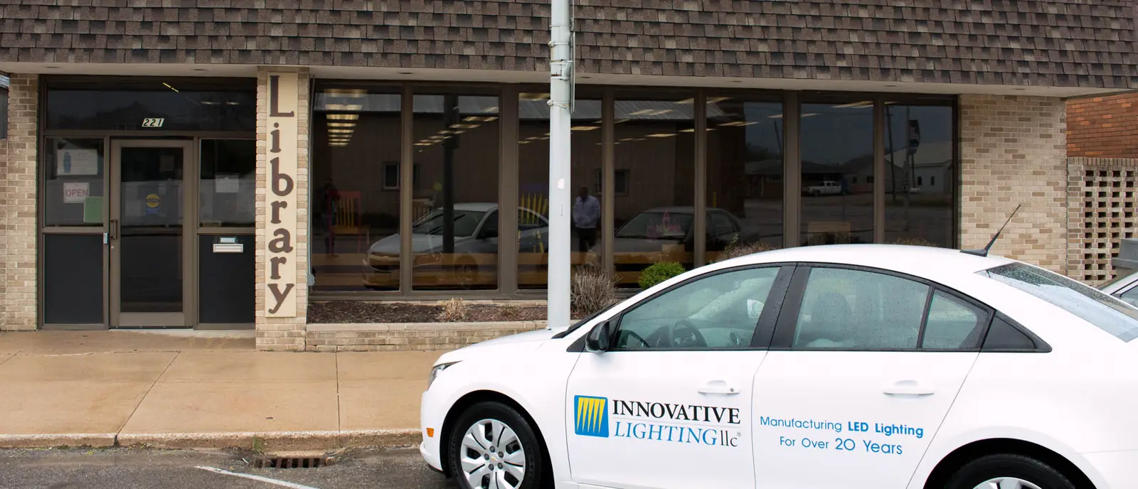 Roland Public Library GENISYS PoE lighting installation with tunable troffer fixtures