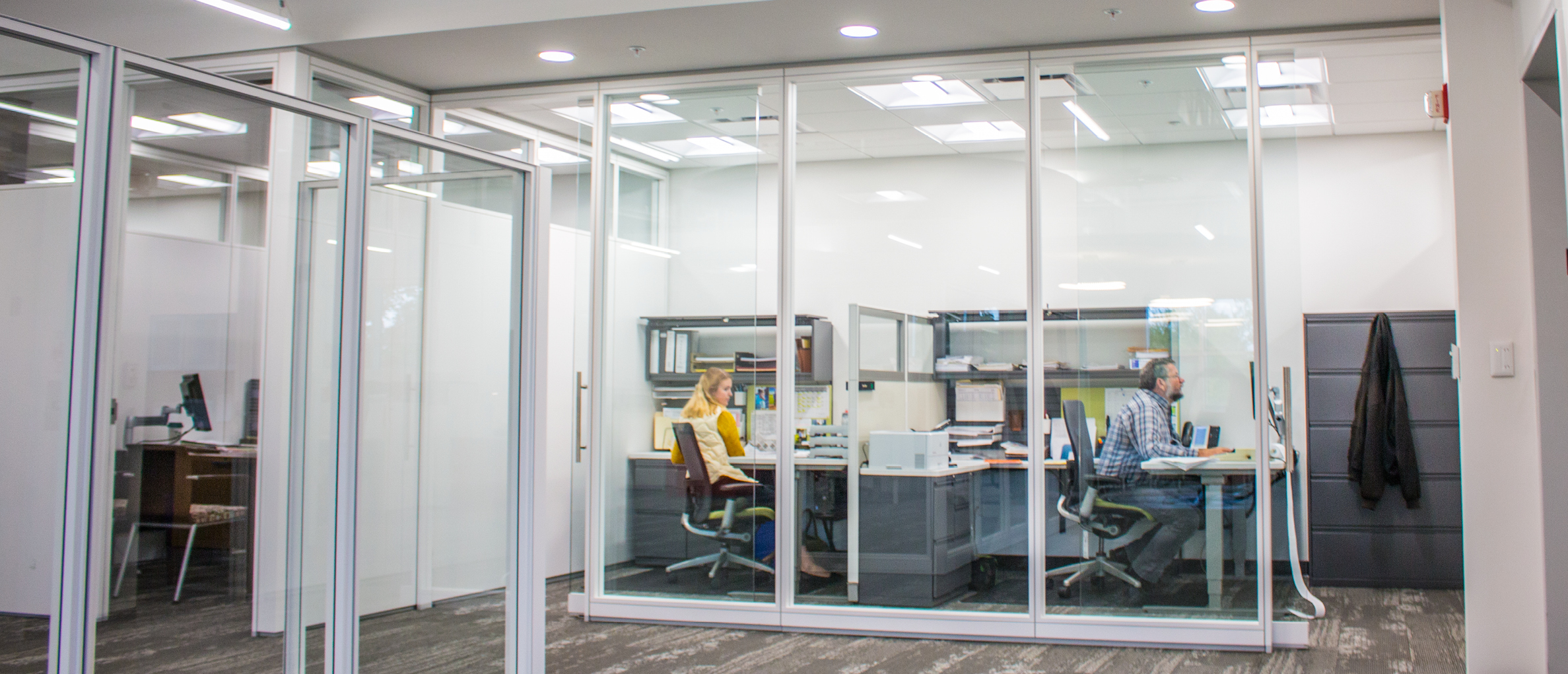 Finished interiors floor at Triplett with GENISYS PoE lighting