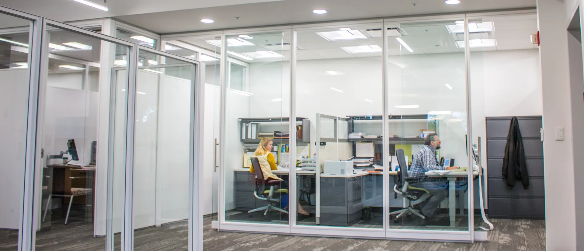 Finished interiors floor at Triplett with GENISYS PoE lighting